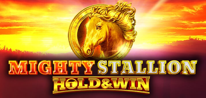 Mighty Stallion Hold And Win Logo