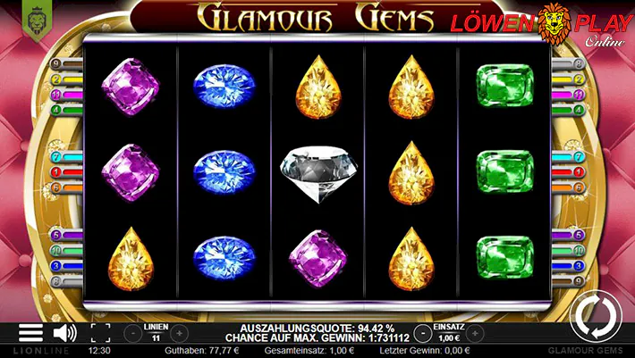 Glamour Gems Slot Logo