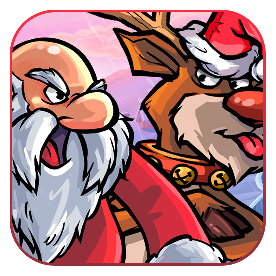 Santa vs Rudolf Logo