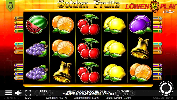 Golden Fruits Slot Logo