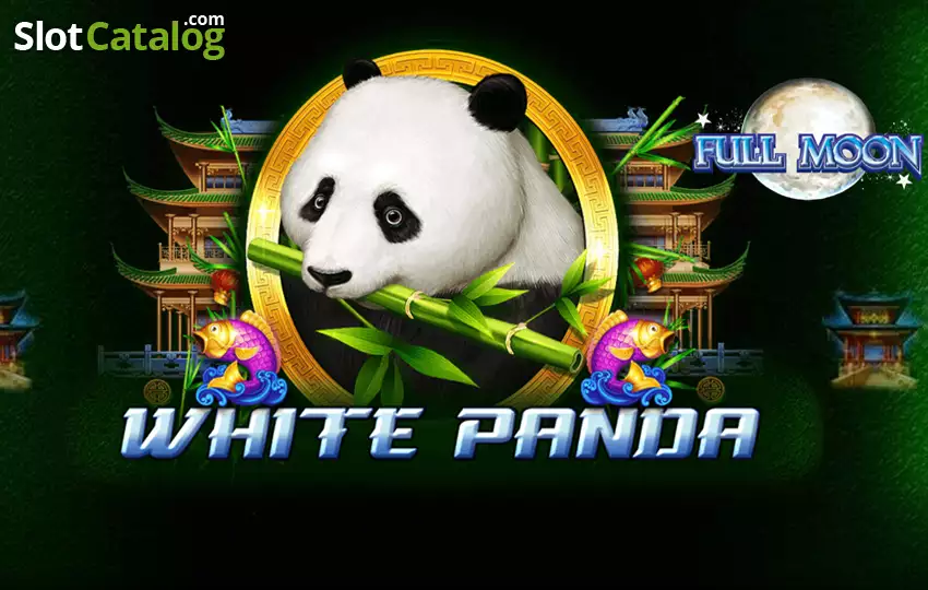 Full Moon White Panda Logo