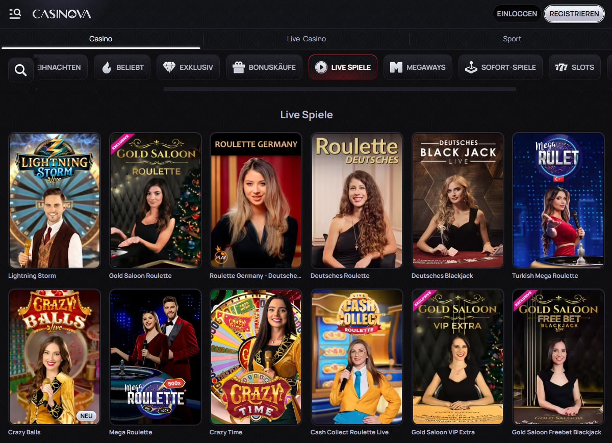 Casinova Casino Testbericht 2025 – Beste Online Glücksspielerfahrung