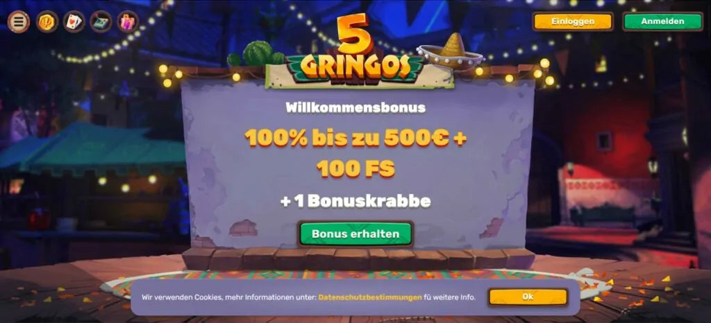 5Gringos Casino Testbericht 2025 – Erfahrungen und Bewertungen