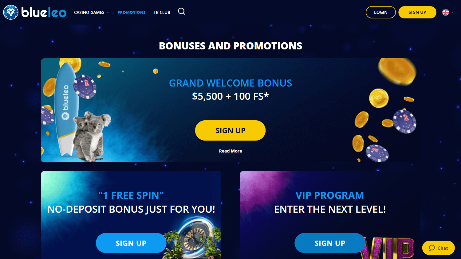 Blue Leo Casino Testbericht 2025 - Jetzt mit 2000 EUR Willkommensbonus