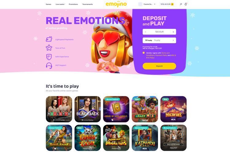 Emojino Casino Testbericht 2025 – Top Online Casino mit besten Boni