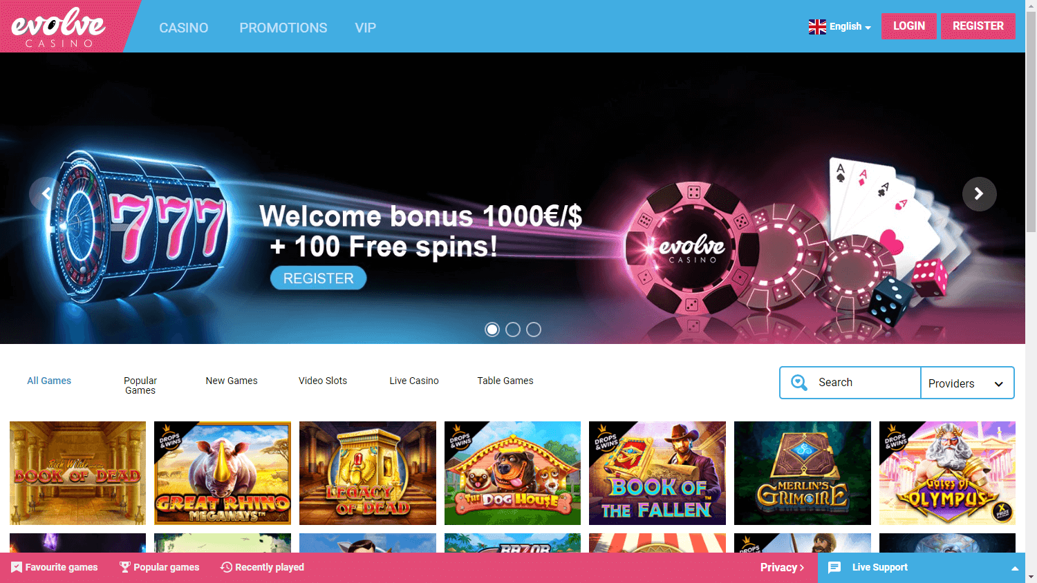 Evolve Casino Testbericht 2025 - Beste Online Casino Erfahrung