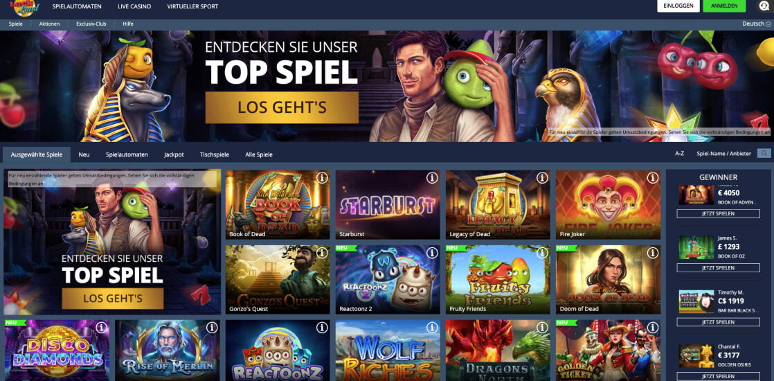 Luckland Casino Test 2025 – Beste Online Glücksspielerfahrung