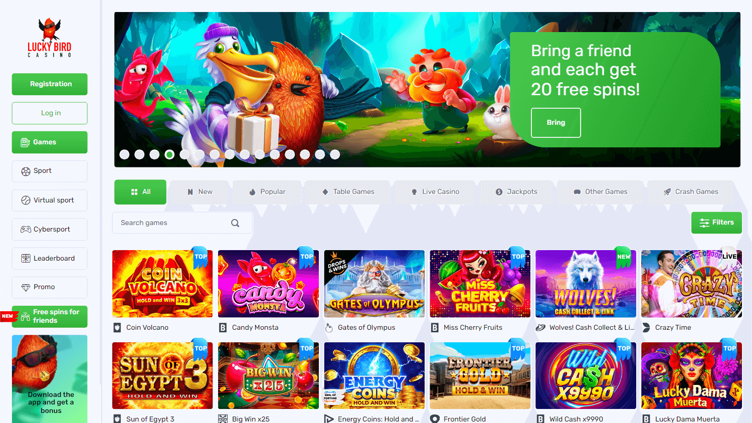 Lucky Bird Casino Testbericht 2025 – Top Online Casino mit hervorragenden Boni