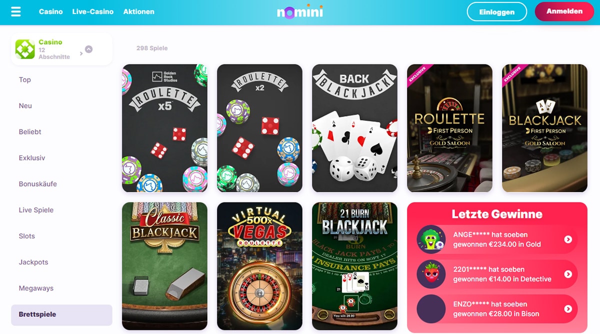 Nomini Casino Test 2025: Erleben Sie Top-Boni und schnellen Support