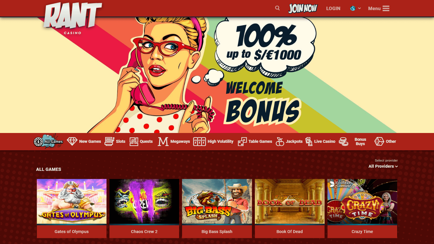 RANT Casino Testbericht 2025 – Seriös, sicher und vielseitig