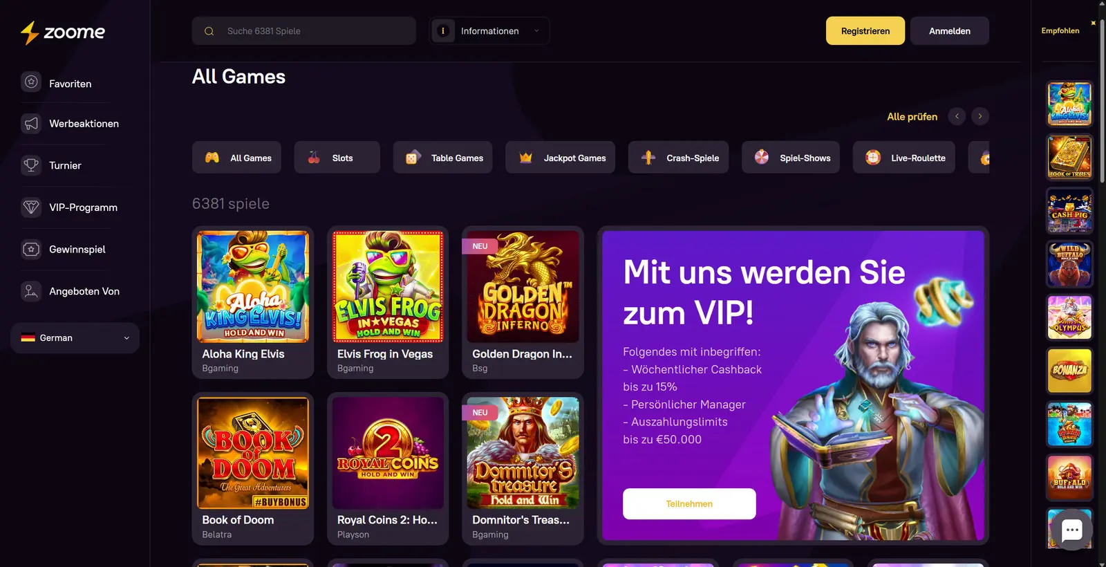 Zoome Casino Testbericht 2025 - Top Online Casino Erfahrungen