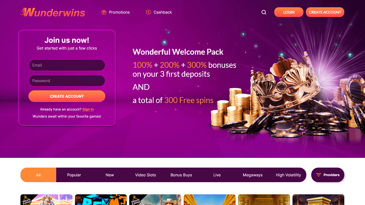 Wunderwins Casino Testbericht 2025 – Top Online Casino Erfahrungen