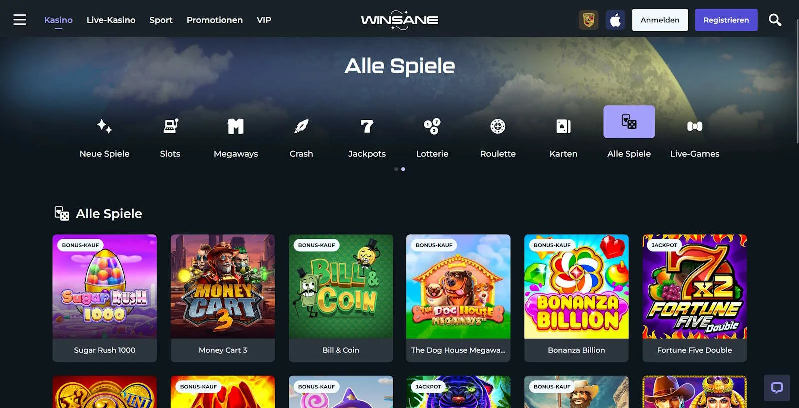 Winsane Casino Testbericht 2025 – Top Online Casino mit großartigen Boni