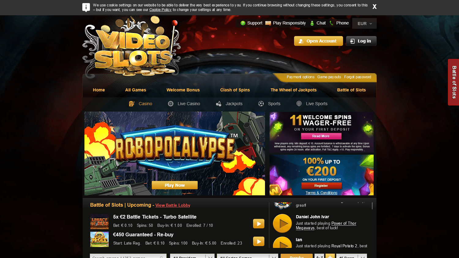 Videoslots Casino Testbericht 2025 – Erfahrungen, Bonus & Spiele